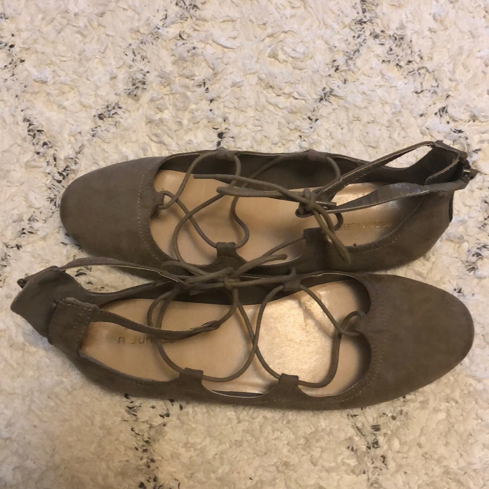 Maurices tan flats